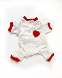 Sparkle Hearts Penye Kedi Tulum Pijama