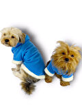 Blue Furry Kapşonlu Ceket Sweat by Kemique Köpek Kazağı 