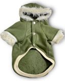 Furry Cream Kapşonlu Sweatshirt Ceket Kedi Süeteri Kıyafeti 