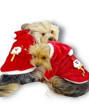 Gold Santa Yılbaşı Köpek Sweatshirt, Noel Sweatshirt