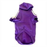 Mor Adidog Kapşonlu Duo Kedi Sweatshirt Kedi Kazağı 