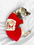 Noel Baba ve Rudolph Büyük Irk Köpek Tişörtü
