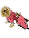 Pinky Rabbit Kapşonlu Sweatshirt Köpek Kıyafeti Köpek Elbisesi 