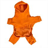 Pro Orange Polar Kapşonlu Köpek Tulumu Kıyafeti