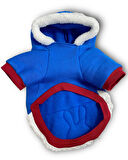 Sweet Blue Rabbit Sweatshirt Kapşonlu Kedi Kıyafeti Kedi Sweatshirt