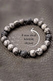 Aşk Nazar Huzur Doğal Taş Bileklik (zebra Jasper Lav Taşı)