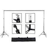 Gdx Seyyar Siyah Fon Perde (Katlanabilir Kumaş) 3x6 Metre