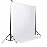 Gdx Seyyar Beyaz Fon Perde (Katlanabilir Kumaş) 3x6 Metre