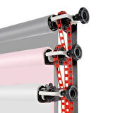 GDX Sabit Kumaş Siyah - Yeşil - Gri 3'lü Fon Perde Seti 2.70x5.80 Metre - Tavan ve Duvar İçin