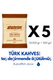 TÜRK KAHVESİ 5X100 GR (500 gr) TAŞ DEĞİRMENDE ÖĞÜTÜLMÜŞ