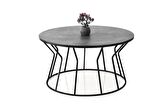 Kum Saati Metal Orta Sehpa 80x43cm