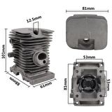 Kmtmak Stihl MS 170 Motorlu Testere Silindir ve Piston Seti 37mm