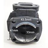 Kmtmak Benzinli ilaçlama Silindir piston conta set 33mm TF900/OS768/TU28 İlaç Motoru gömlek piston