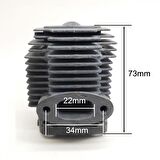 Kmtmak Benzinli ilaçlama Silindir piston conta set 33mm TF900/OS768/TU28 İlaç Motoru gömlek piston
