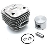 Kmtmak Husqvarna 61 Motorlu Testere Silindir Piston Set- 48mm Kesim Motoru Gömlek Piston