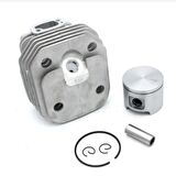 Kmtmak Husqvarna 61 Motorlu Testere Silindir Piston Set Nikasil Kaplama 48mm (ALP PİSTONLU) Kesim Motoru Gömlek Piston