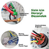 Elegance, Monofaze Elektrikli Araç Kombinasyon Kutusu, Tesla Blue Adaptöre Uyumlu, 3x32A + 1x16A - Schneider Marka Sigorta Grubu - 5 Yıl Garanti