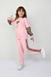 Kız Çocuk Kalp Leoparlı Takım 37036