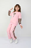 Kız Çocuk Kalp Leoparlı Takım 37036
