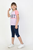 KIZ ÇOCUK SWEET BASKILI REGLAN KOL TAYTLI TAKIM - 23400