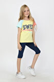 KIZ ÇOCUK SWEET BASKILI REGLAN KOL TAYTLI TAKIM - 23400