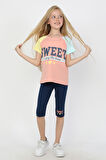 KIZ ÇOCUK SWEET BASKILI REGLAN KOL TAYTLI TAKIM - 23400
