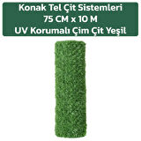 UV KORUMALI DEKORATİF ÇİM ÇİT 75CMX10M KONAK TEL ÇİT SİSTEMLERİ