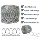 Düzlemsel Jiletli Tel 45 cm x 30 METRE(45X30M)