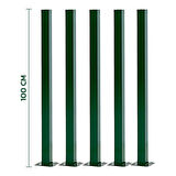 KONAK TEL ÇİT SİSTEMLERİ FULL AVANTAJ 100 CM 10 METRE ÇİM ÇİT + 4 ADET PANEL (ÇİT 100X250 CM) + 4 ADET PANEL ÇİT DİREĞİ(100 CM) + GERGİ TELİ