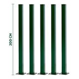 KONAK TEL ÇİT SİSTEMLERİ FULL AVANTAJ 200 CM 10 METRE ÇİM ÇİT + 4 ADET PANEL (ÇİT 200X250 CM) + 4 ADET PANEL ÇİT DİREĞİ(200 CM) + GERGİ TELİ