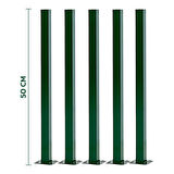 KONAK TEL ÇİT SİSTEMLERİ FULL AVANTAJ 50 CM 10 METRE ÇİM ÇİT + 4 ADET PANEL (ÇİT 50X250 CM) + 4 ADET PANEL ÇİT DİREĞİ(50 CM) + GERGİ TELİ