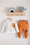 Kız Bebek Hello Ayılar Baskılı 2 İp Unisex Takım