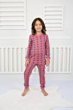 Çiçek Desenli Pijama Takımı Pembe 3-7