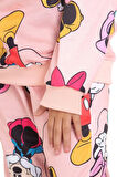Minnie Mouse Baskılı Sweatshirt ve Eşofman Takımı Pembe