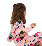 Minnie Mouse Baskılı Sweatshirt ve Eşofman Takımı Pembe