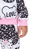 Love Forever Baskılı Kız Çocuk Takımı Pembe 3-10