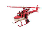 KENPAZAR Helikopter Metal Vintage Dekoratif Masaüstü Biblo Hediyelik