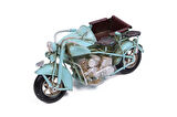 KENPAZAR Dekoratif Metal Motosiklet Sepetli Vintage Dekoratif Hediyelik