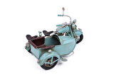 KENPAZAR Dekoratif Metal Motosiklet Sepetli Vintage Dekoratif Hediyelik
