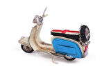KENPAZAR Dekoratif Metal Scooter Vintage Dekoratif Ev Ofis Hediyelik