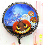KENPAZAR Parti Malzemeleri Happy Halloween Balkabağı Folyo Balon 18 inç