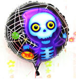 KENPAZAR Parti Malzemeleri Halloween İskelet Hayalet Folyo Balon 18 inç