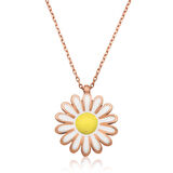 KENPAZAR 925 Ayar Gümüş Papatya Kadın Gümüş Kolye