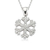 KENPAZAR 925 Ayar Gümüş Kar Tanesi Kadın Gümüş Kolye