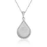 KENPAZAR Gümüş Damla Ayetel Kürsi Kadın Kolye