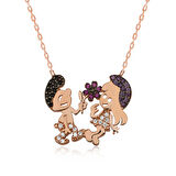 KENPAZAR 925 Ayar Gümüş Şirinler Kadın Gümüş Kolye