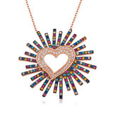 KENPAZAR 925 Ayar Gümüş Kalpli Kadın Gümüş Kolye