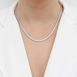 KENPAZAR 925 Ayar Gümüş Pullu Arpa Zincir