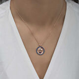 KENPAZAR 925 Ayar Gümüş Rose Anne Ve Bebek Sevgisi Kolye