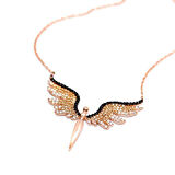 KENPAZAR ​925 Ayar Gümüş Rose Mikail Meleği Kolye